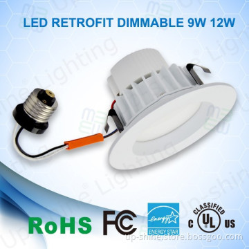 12W 4\" recessed can led dimmable UL cUL FCC ES qualified 2835 LM80 SMD